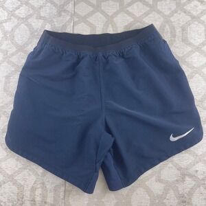 Nike Pro Dri-FIT Mens Navy Blue Running Training Shorts CJ4997-451 Size M